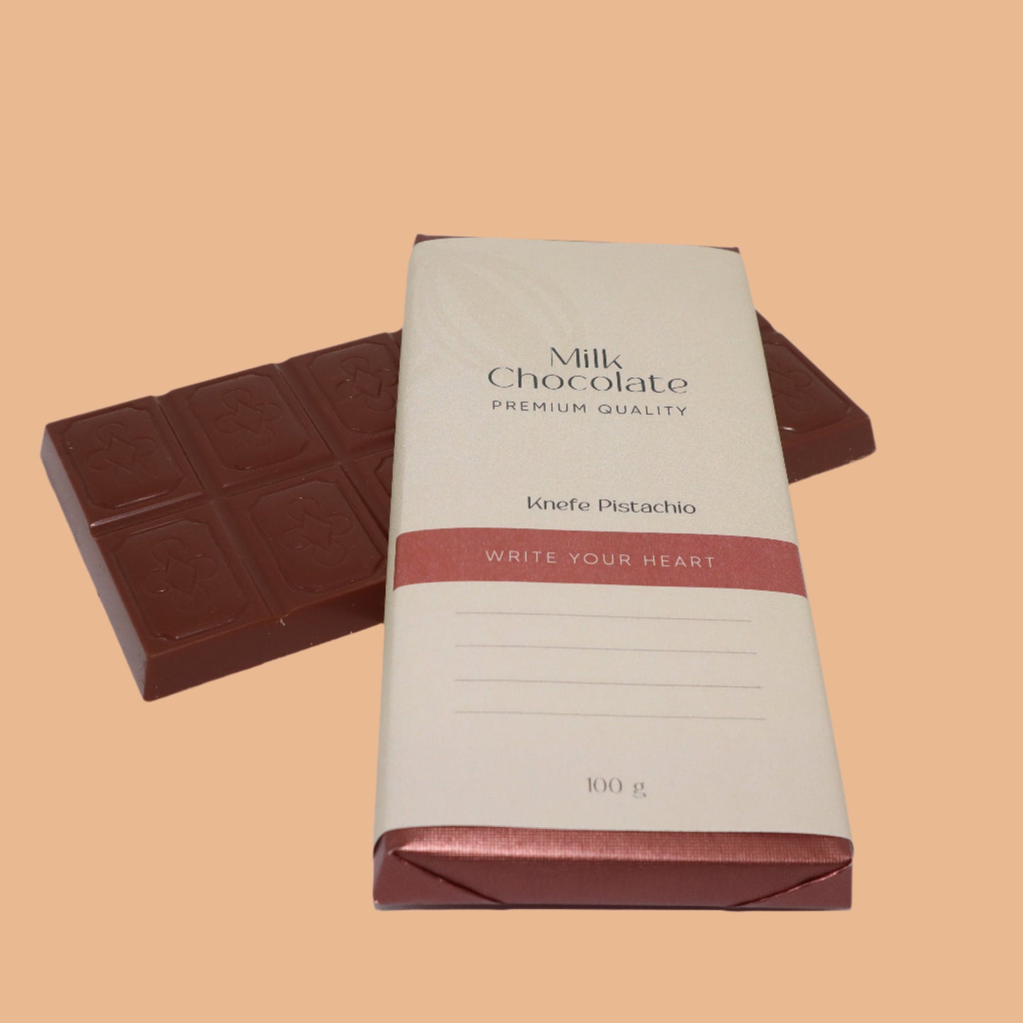 TABLET 100 G MILK KNEFE PISTACHIO