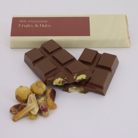 TABLET 50 G MILK FRUITS AND NUTS